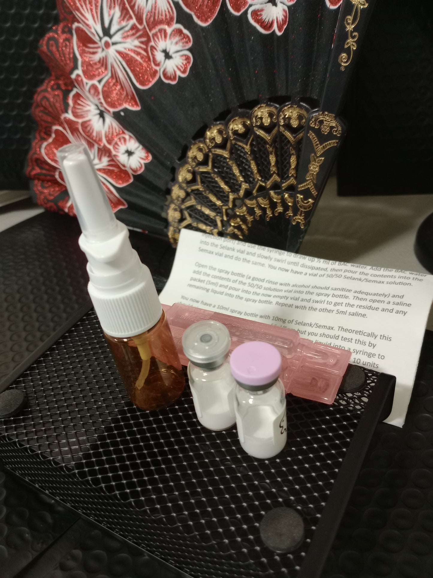 DIY Selank and Semax Nasal spray premixed or kit - just mix together.