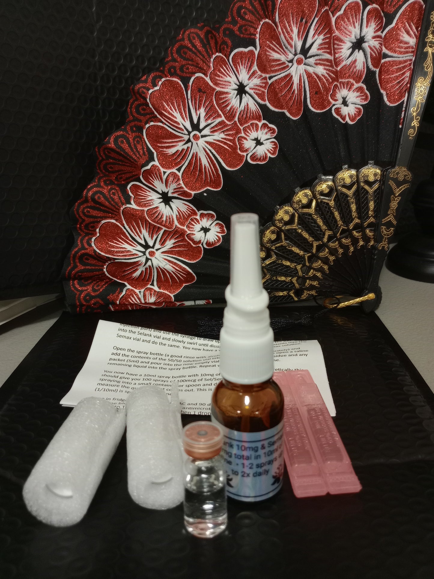 DIY Selank and Semax Nasal spray premixed or kit - just mix together.