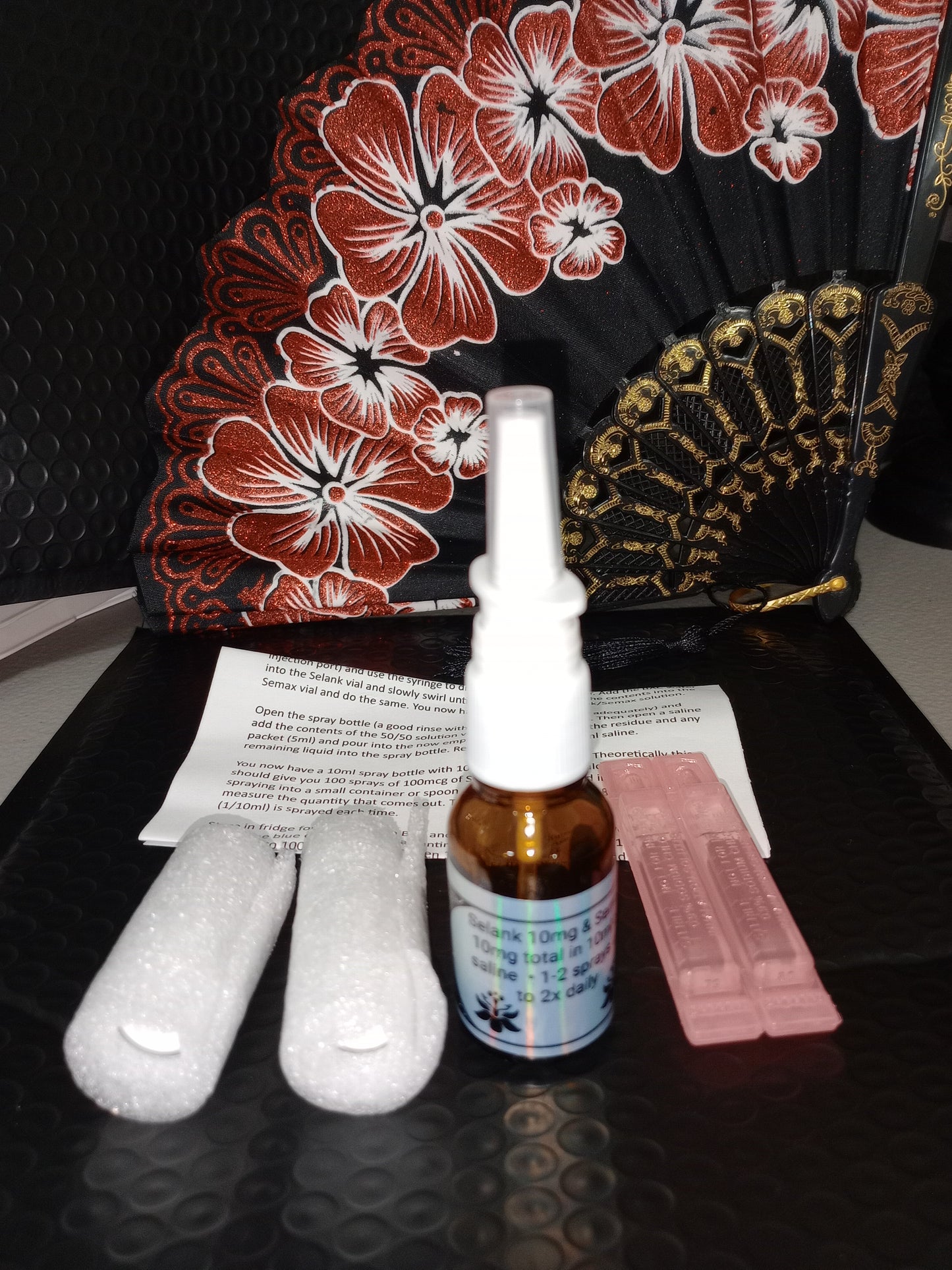 DIY Selank and Semax Nasal spray premixed or kit - just mix together.