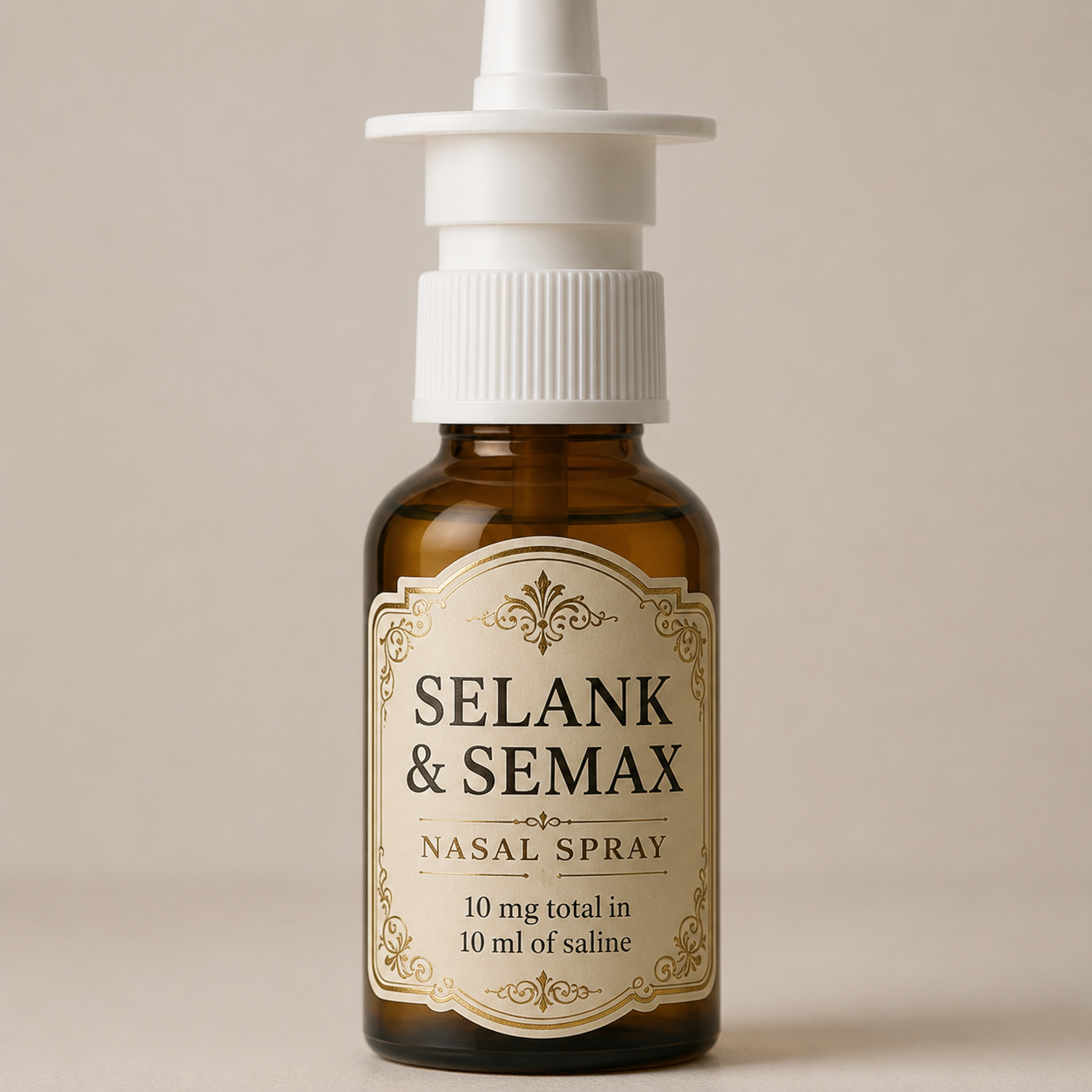 DIY Selank and Semax Nasal spray premixed or kit - just mix together.